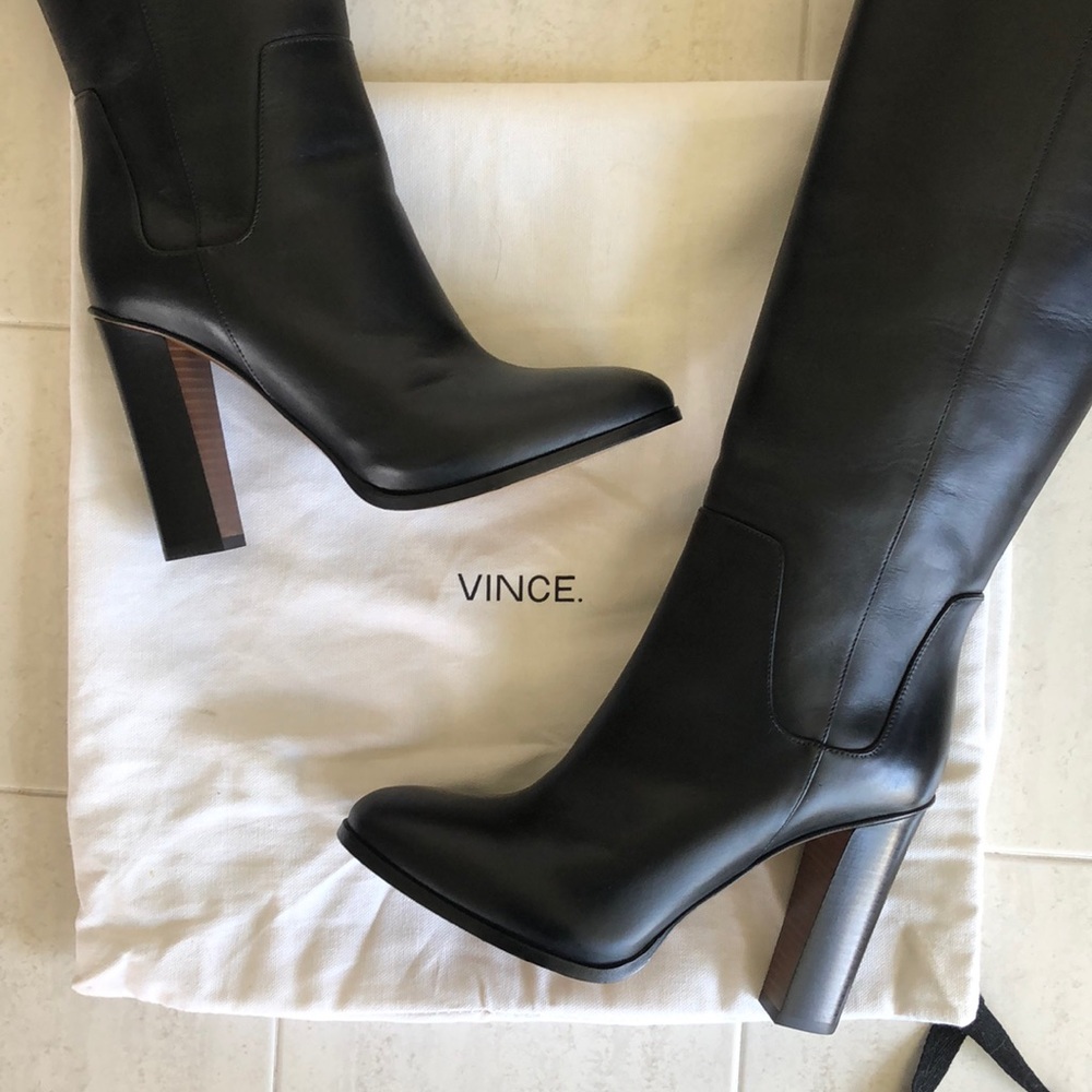 NEW Vince Dempsey Leather Boots